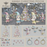 07 Bee designs kawaii Christmas Moose