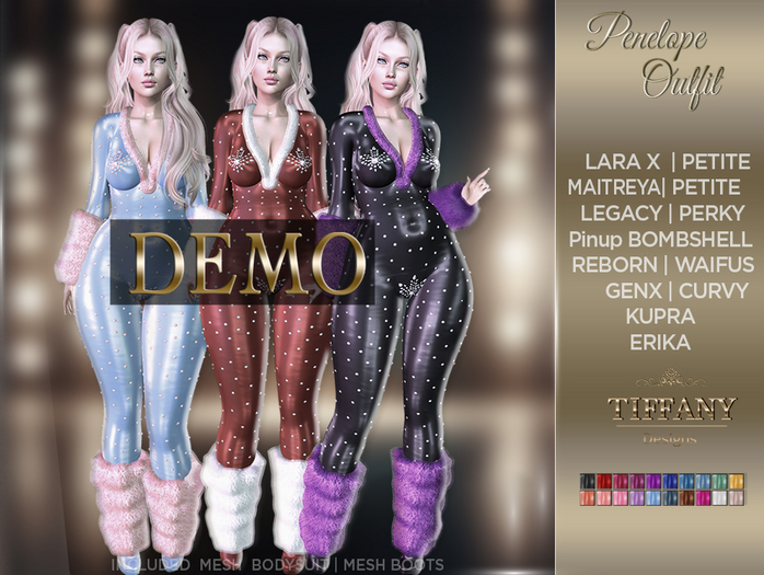 ::TD:: Penelope Outfit [Mesh] DEMO + Lara X