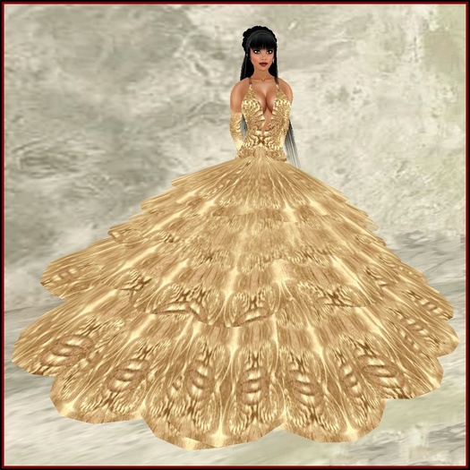 CND Gold Glimmer Dress