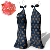 Navy Christmas Cup Gown LaraX