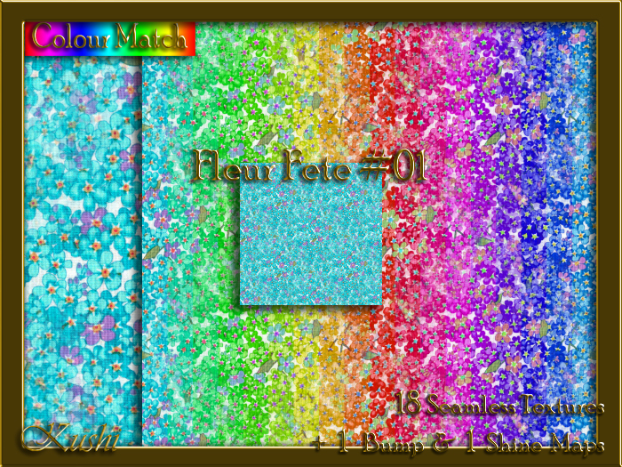 Fleur Fete #01 Seamless Texture Pack