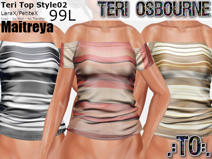 .:TO:. Teri Tops Style02 Stripes 3-Pk LaraX/PetiteX v2.0