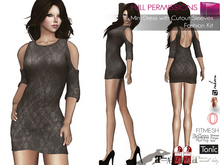 MI962362 Mini Dress with Cutout Sleeves FITMESH