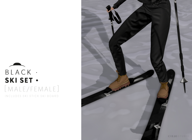 Black SKI SET (MALE / FEMALE) 