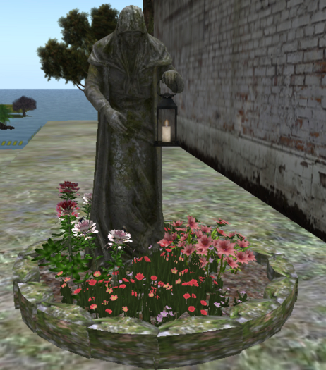 Monk Garden w/lantern - RARE
