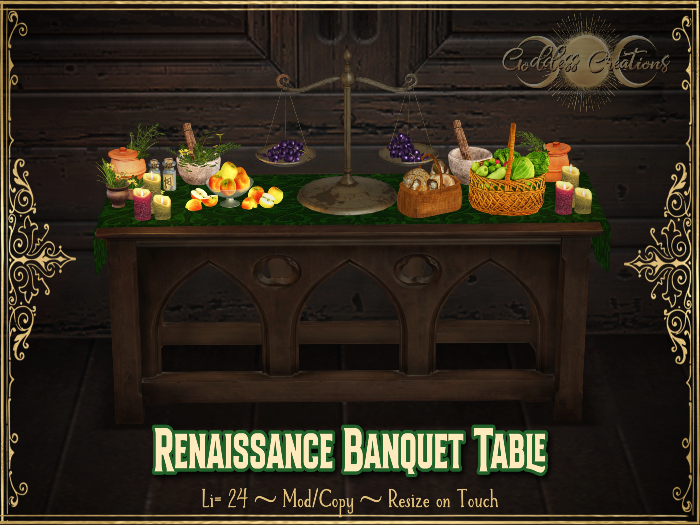 )O( GC: Renaissance Banquet Table ADD ME