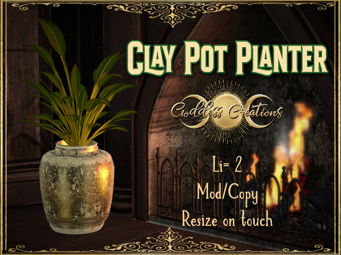 )O( GC: Clay Pot Planter 