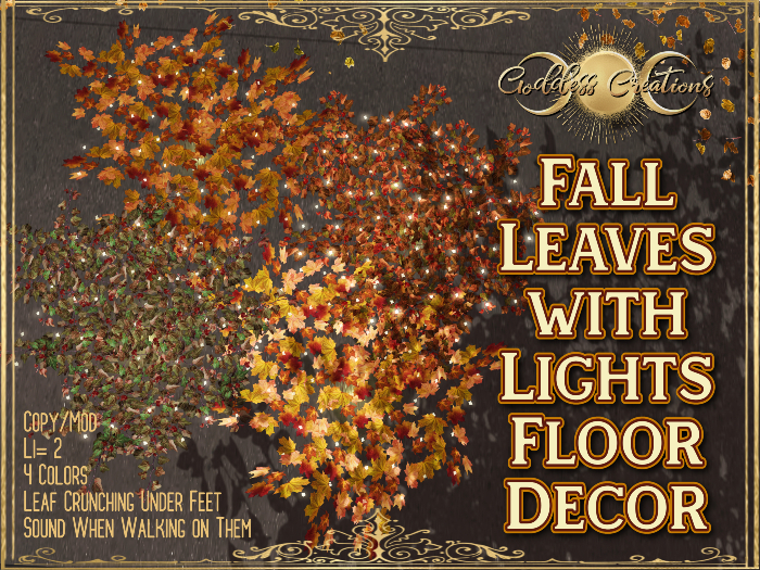 )O( GC: Fall  Leaf with Lights Floor Decor 