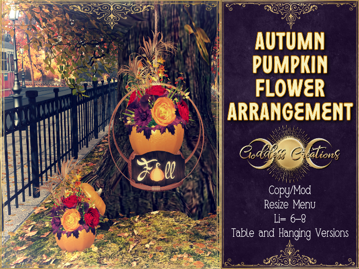)O( GC: Autuumn Pumpkin Flowerr Arrangement   
