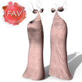 Beige Velvet Cup Gown Waifu