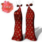 Red Christmas Cup Gown Waifu