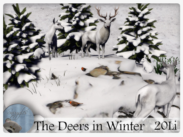 The Deers in Winter By Snuggles