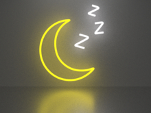 Moon neon sign Full Permission