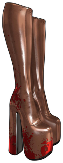 [BL] Luna boots latex // cacao