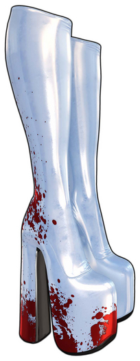 [BL] Luna boots latex // ice