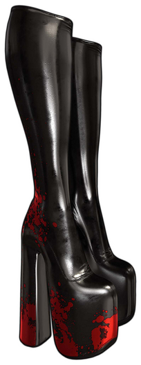 [BL] Luna boots latex // onyx