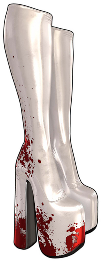 [BL] Luna boots latex // steel