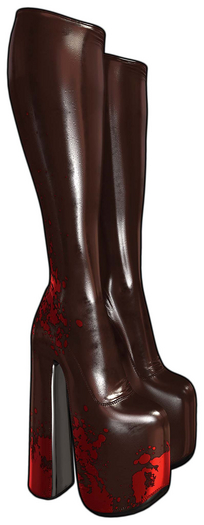 [BL] Luna boots latex // umber