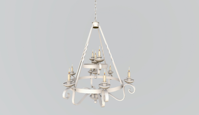 Cuzy/ White chandeliers