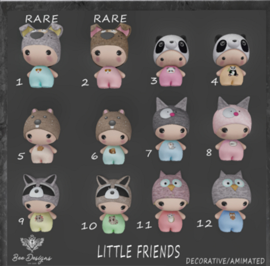 01 Bee Designs Little friends RARE