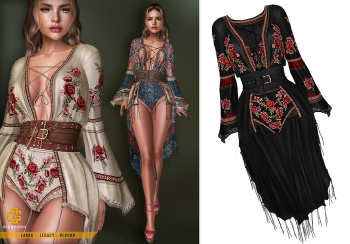 GIZ SEORN: 'Raisel' Dress [Black]