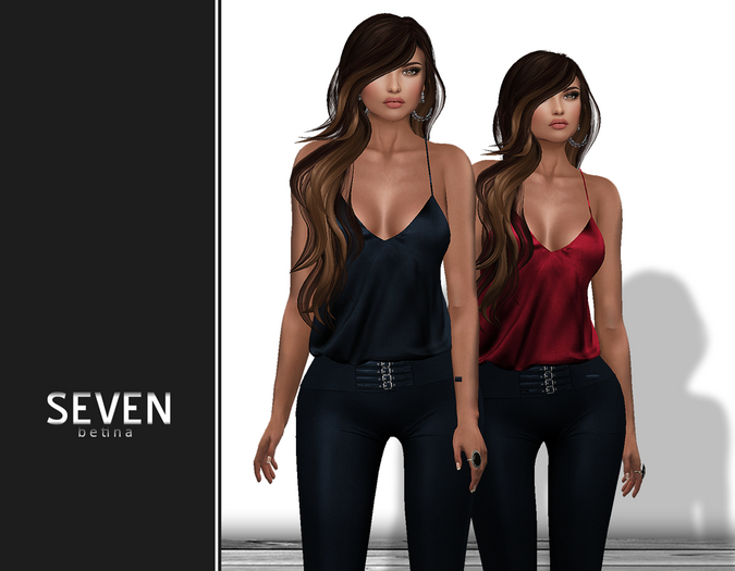 SEVEN - BETINA mesh OUTFIT (navy)