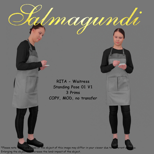 RITA - Waitress - Standing Pose 01 V1