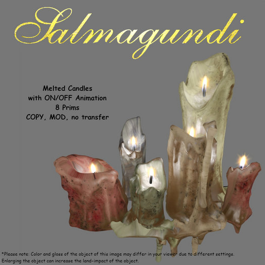 Melted Candles with ON-OFF Animation