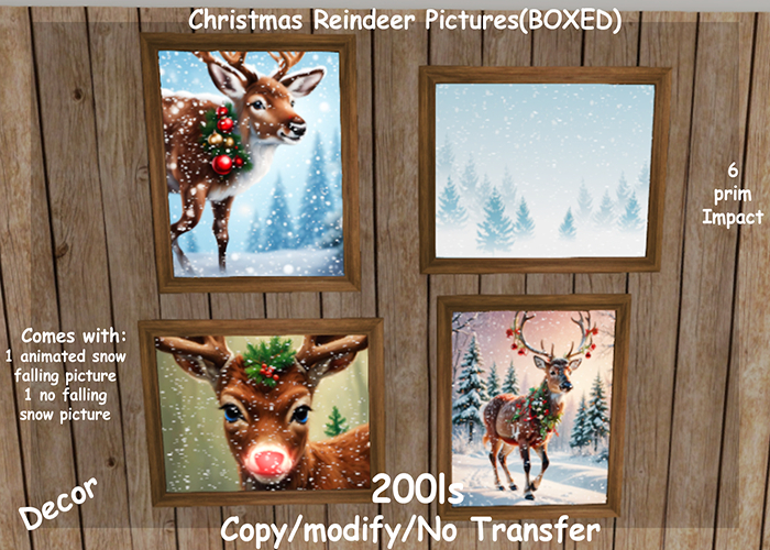 Christmas Reindeer Pictures(BOXED)