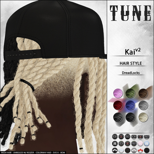 TUNE - "Kai v2" DreadLocks. [PACK]