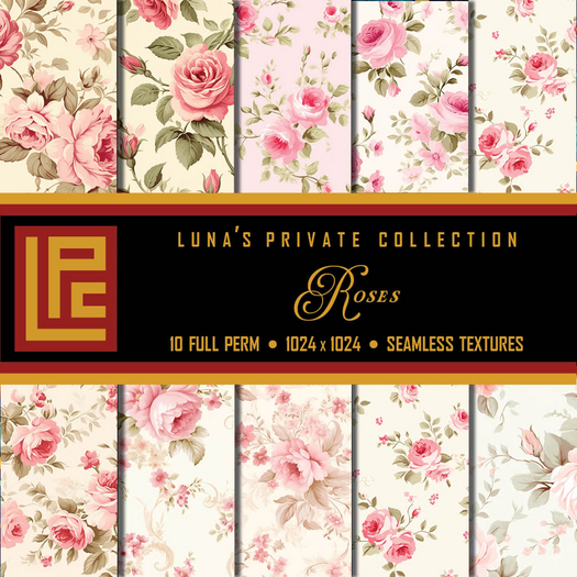 LPC Roses Seamless Full Perm Textures