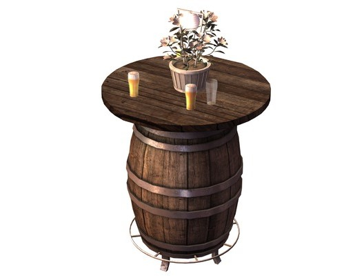19 -DRD- Garden Party - Barrel Table