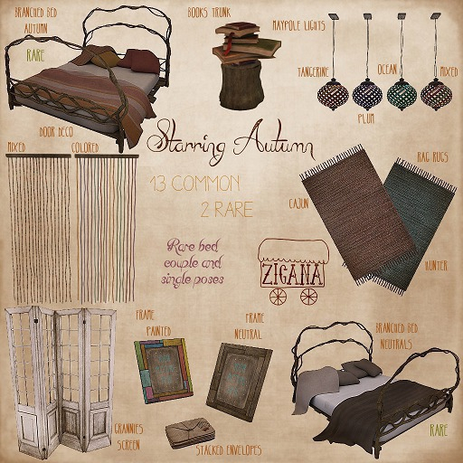 Zigana . branched bed . autumn RARE