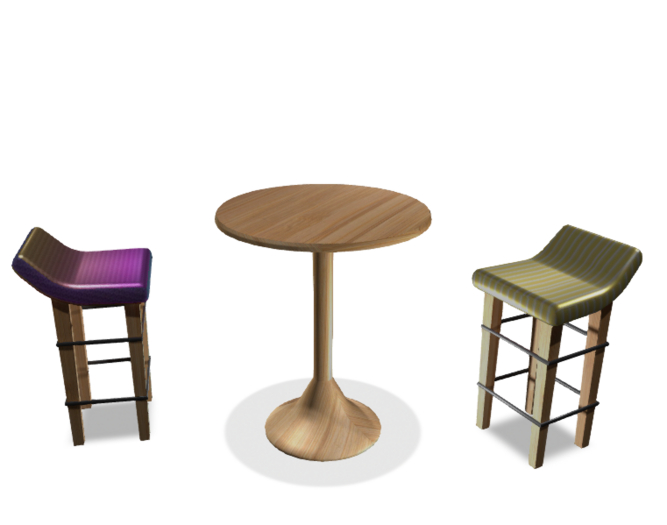 .::ADCA::. Bar Set (Wood)   