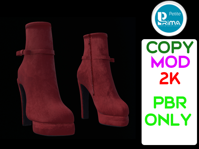 Boot-Ankle-01-Strap-Zipper-Red Suede-MOD