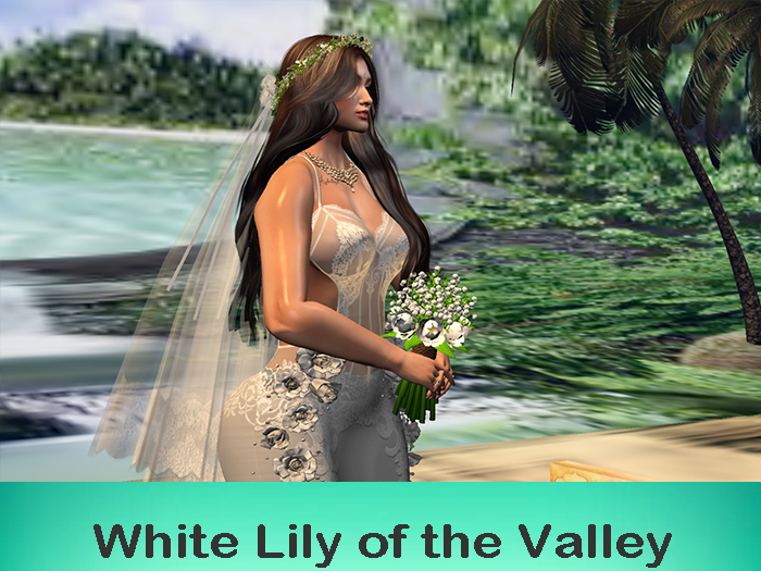 White Lily of the Valley  bridesmaid bouquet