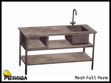 Meshuga Restaurant Props - Sink FULL PERM MESH