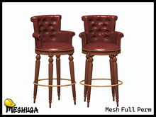 Meshuga Victorian Parlor Bar Stool FULL PERM MESH