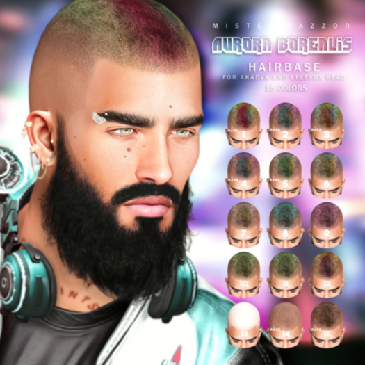1. MR AURORA BOREALIS Hairbase RARE