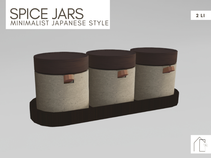 B - Minimalist Japanese-Style Kitchen Spice Jar And Pot Set