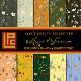LPC Meadow Watercolor Seamless Full Perm Textures