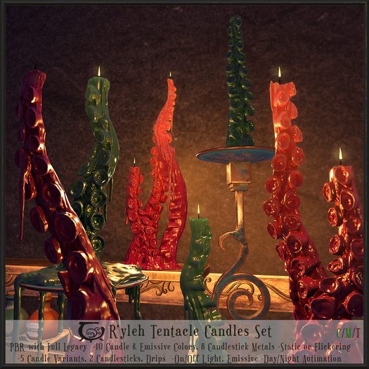 [CC] R'yleh Tentacle Candles Set