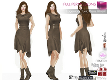 MI961229  Lagenlook Tunic Dress Fitmesh