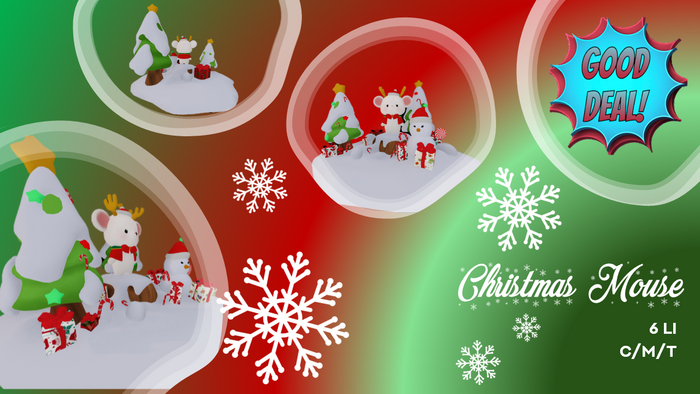 [GOOD DEAL] Christmas mouse. BOXED/ADD&TOUCH.