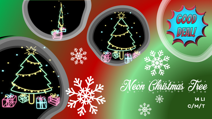 [GOOD DEAL] Christmas Tree Neon. BOXED/ADD&TOUCH.