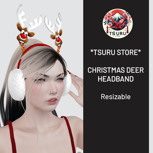 *Tsuru Store* Christmas Deer Headband (Resizer) 