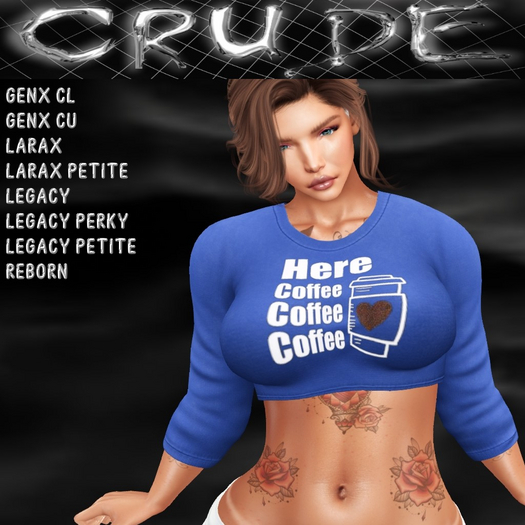 Here coffee coffee Women's Crop (WCC) <Wear Me>