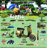 06 RARE - Hippie Camp - Scooter Yellow with pose