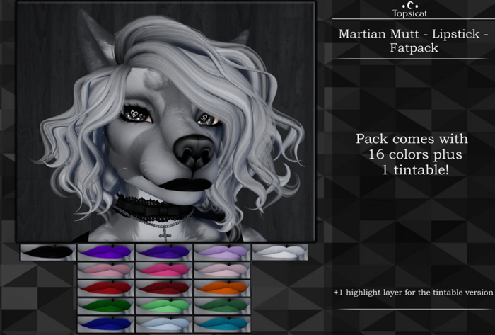 [Topsicat] Martian Mutt - Lipsticks - Fatpack