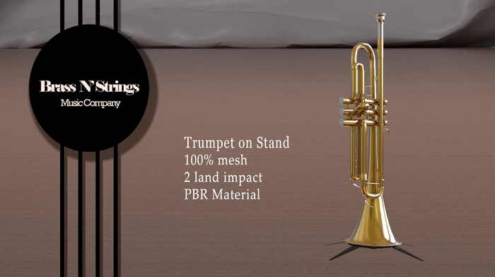 Trumpet On Stand - PBR